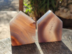 Polished Banded Agate House Shaped Slices x 12 From Madagascar - Toprock Gemstones and Minerals 