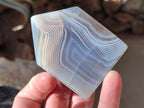 Polished Banded Agate House Shaped Slices x 12 From Madagascar - Toprock Gemstones and Minerals 
