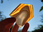 Polished Banded Agate House Shaped Slices x 12 From Madagascar - Toprock Gemstones and Minerals 