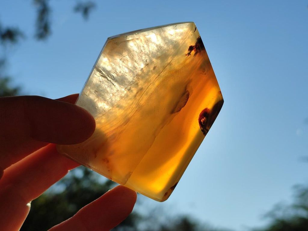 Polished Banded Agate House Shaped Slices x 12 From Madagascar - Toprock Gemstones and Minerals 