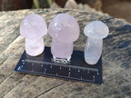 Polished Gemmy Rose Quartz Mushrooms x 24 From Madagascar