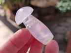 Polished Gemmy Rose Quartz Mushrooms x 24 From Madagascar