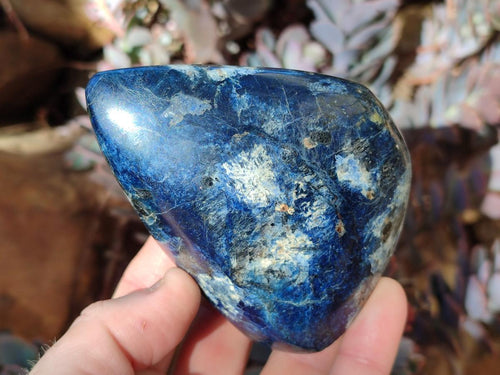 Polished Dumortierite Standing Display Pieces x 6 From Madagascar - Toprock Gemstones and Minerals 