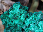 Natural Cabinet Size Silky Malachite Specimens x 2 From Kasompe, Congo - Toprock Gemstones and Minerals 