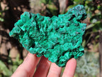 Natural Cabinet Size Silky Malachite Specimens x 2 From Kasompe, Congo - Toprock Gemstones and Minerals 