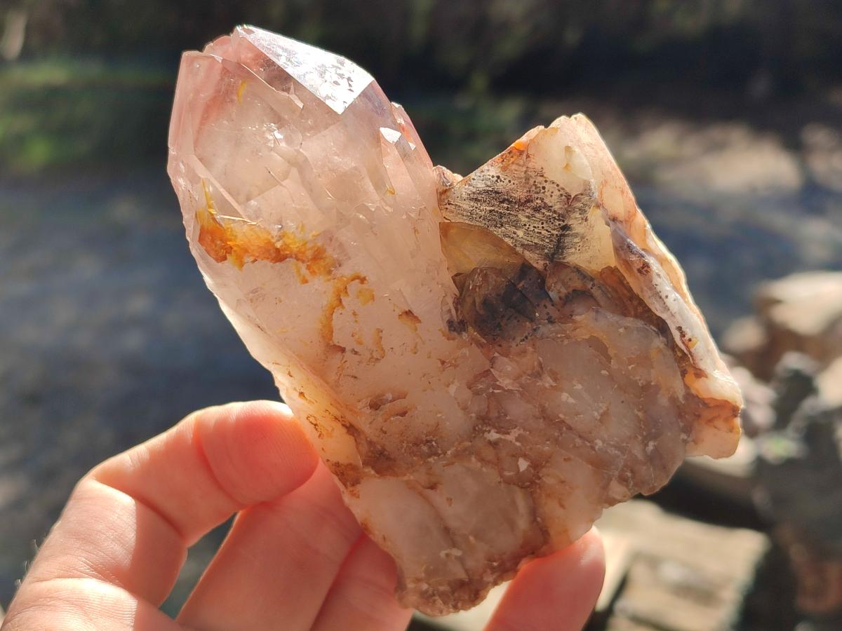 Natural Red Hematoid Phantom Quartz Crystal Clusters x 6 From Karoi, Zimbabwe - Toprock Gemstones and Minerals 