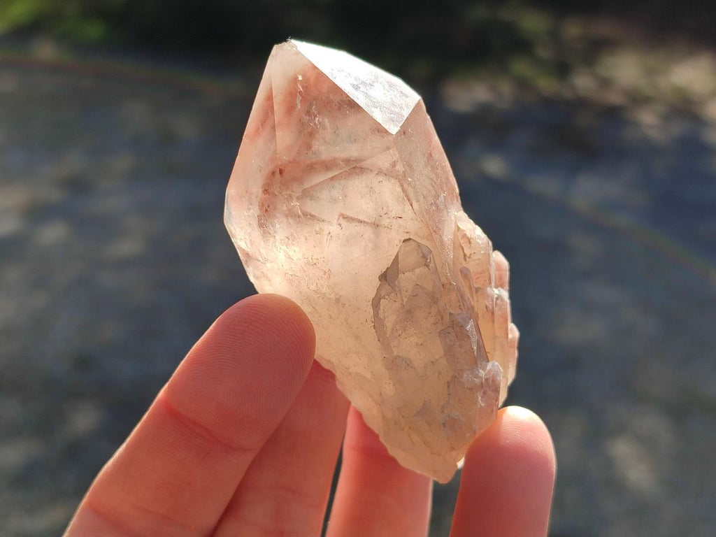 Natural Red Hematoid Phantom Quartz Crystal Clusters x 6 From Karoi, Zimbabwe - Toprock Gemstones and Minerals 
