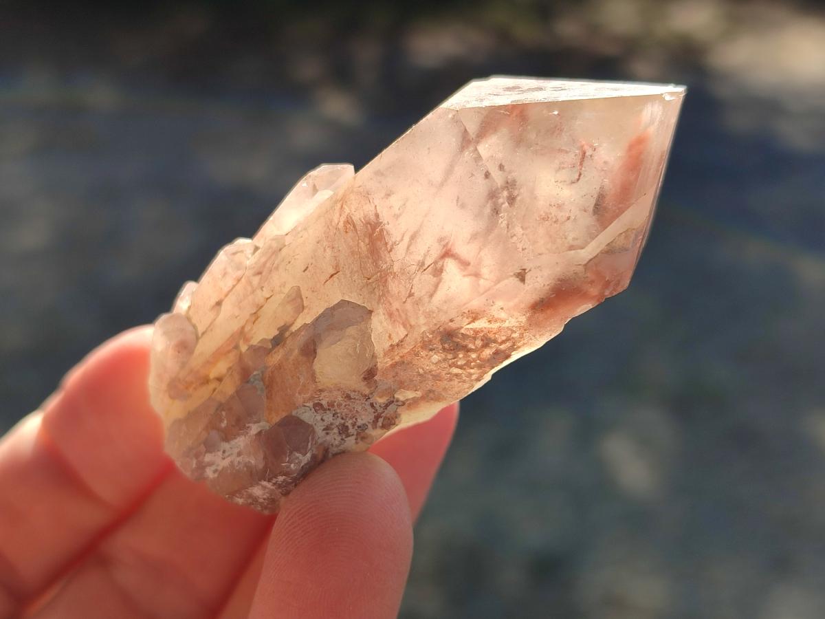 Natural Red Hematoid Phantom Quartz Crystal Clusters x 6 From Karoi, Zimbabwe - Toprock Gemstones and Minerals 