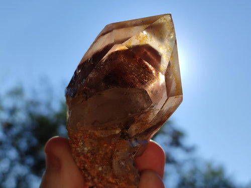 Natural Red Hematoid Phantom Quartz Crystal Clusters x 6 From Karoi, Zimbabwe - Toprock Gemstones and Minerals 