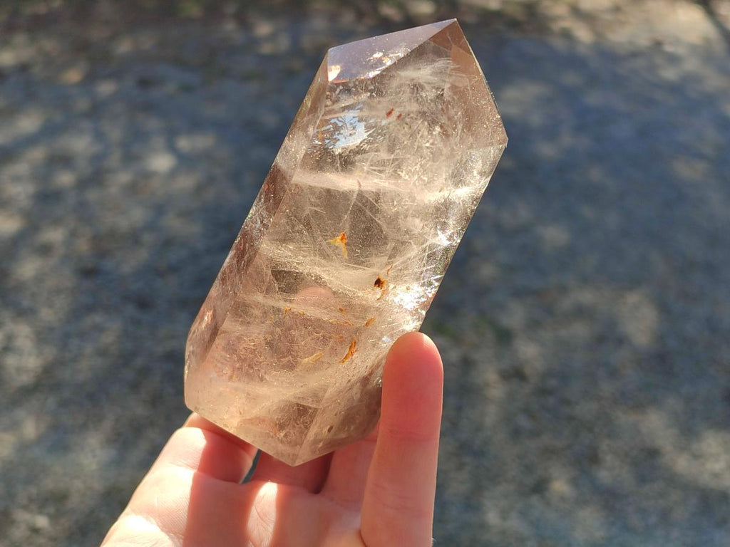 Polished Smokey Quartz Crystals x 2 From Madagascar - Toprock Gemstones and Minerals 