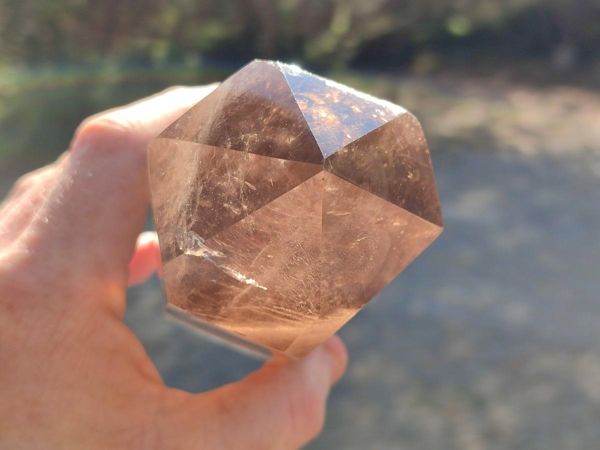 Polished Smokey Quartz Crystals x 2 From Madagascar - Toprock Gemstones and Minerals 