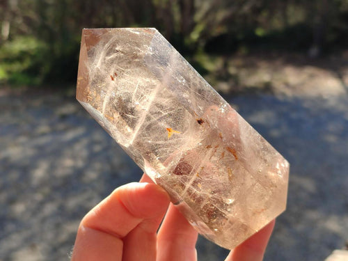 Polished Smokey Quartz Crystals x 2 From Madagascar - Toprock Gemstones and Minerals 