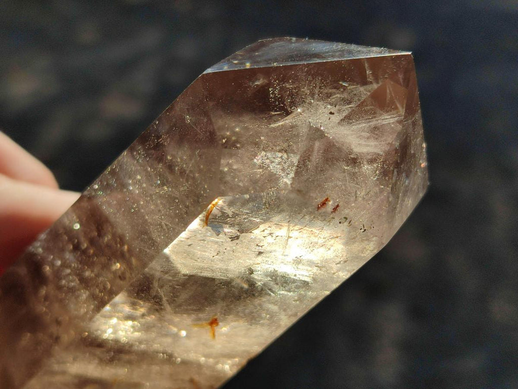 Polished Smokey Quartz Crystals x 2 From Madagascar - Toprock Gemstones and Minerals 