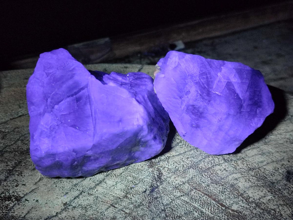Natural Watermelon Fluorite Cobbed Specimens x 12 From Uis, Namibia - Toprock Gemstones and Minerals 