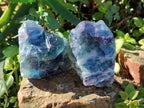 Natural Watermelon Fluorite Cobbed Specimens x 12 From Uis, Namibia - Toprock Gemstones and Minerals 