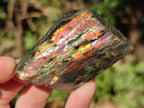 Polished One Side Labradorite Slices x 35 From Madagascar - Toprock Gemstones and Minerals 