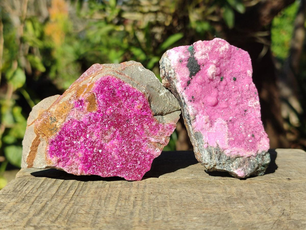 Natural Salrose Cobaltoan Dolomite Specimens with Associated Minerals x 12 From Kakanda, Congo - Toprock Gemstones and Minerals 