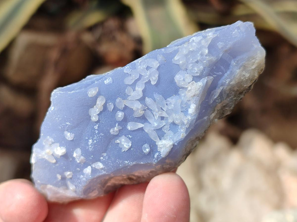 Natural Blue Lace Agate Geode Specimens x 21 From Nsanje, Malawi - Toprock Gemstones and Minerals 