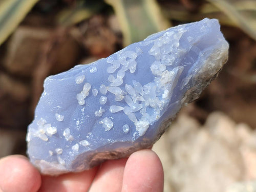 Natural Blue Lace Agate Geode Specimens x 21 From Nsanje, Malawi - Toprock Gemstones and Minerals 