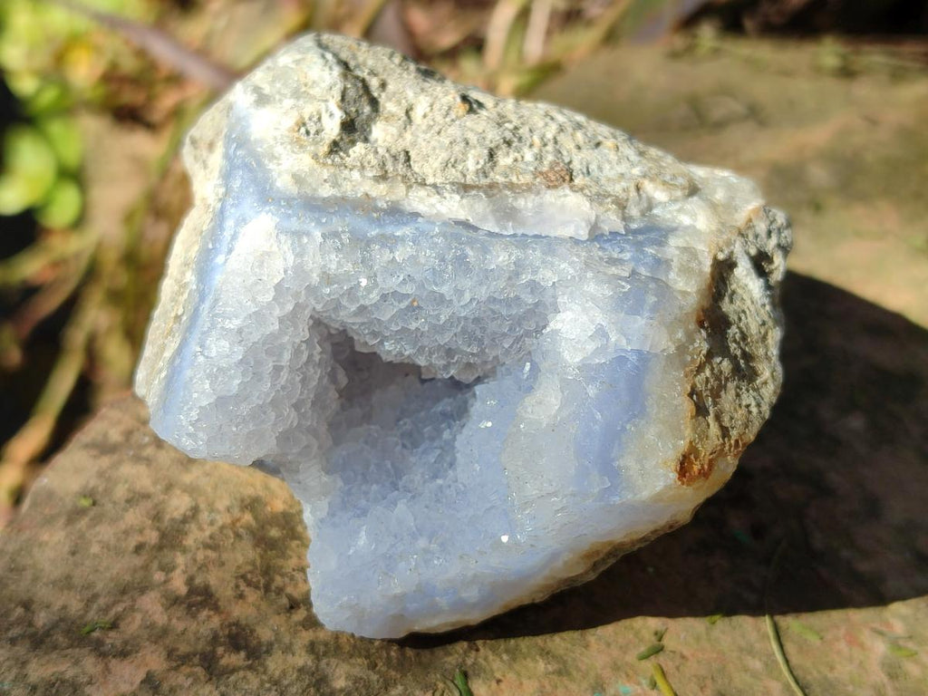 Natural Blue Lace Agate Geode Specimens x 21 From Nsanje, Malawi - Toprock Gemstones and Minerals 
