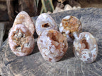 Polished Flower Agate Standing Display Pieces x 6 From Antsahalova, Madagascar - Toprock Gemstones and Minerals 