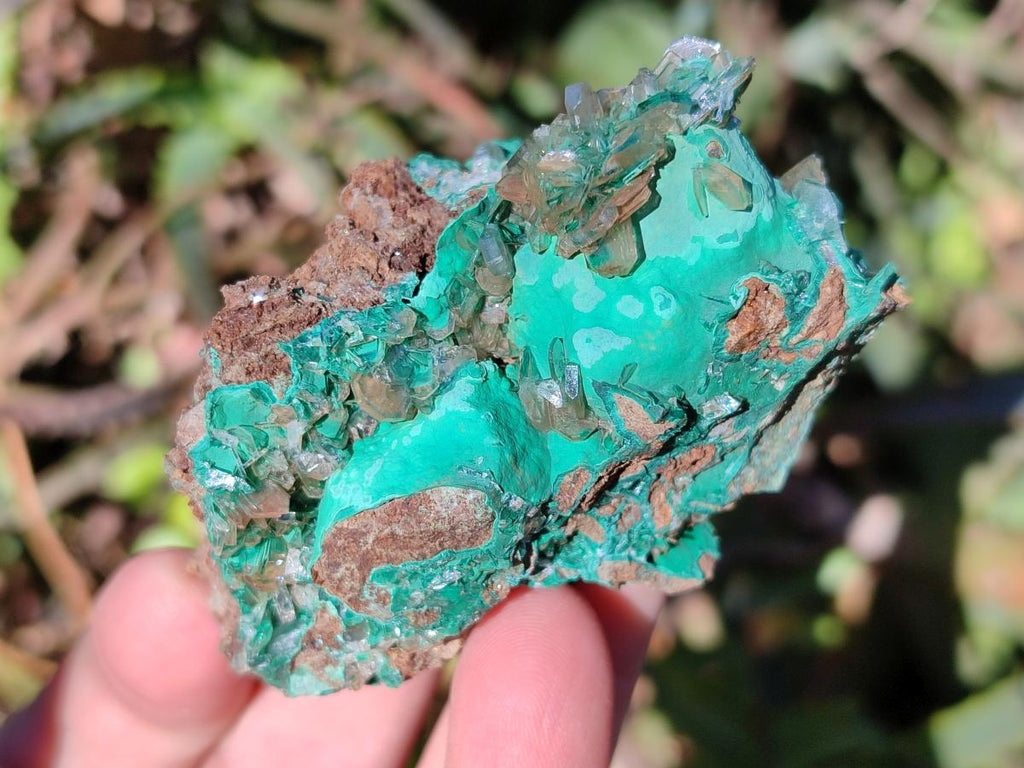 Natural Rare Bladed Barite Specimens with Malachite x 6 From Shangulowé Mine, Congo - Toprock Gemstones and Minerals 