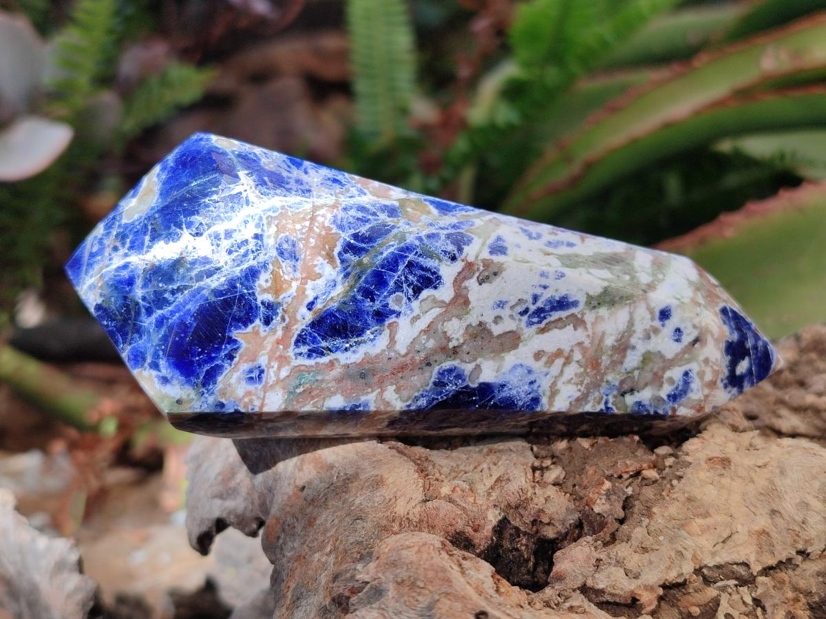 Polished Sodalite Double Terminated Crystals x 6 From Kunene River, Namibia - Toprock Gemstones and Minerals 
