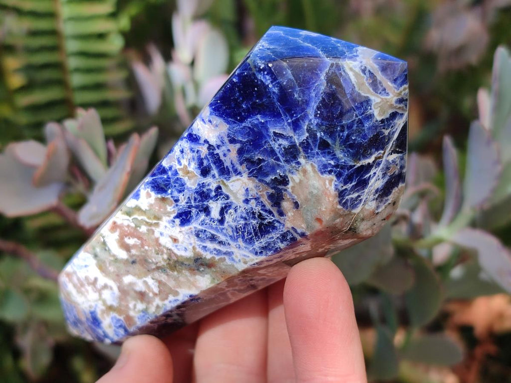 Polished Sodalite Double Terminated Crystals x 6 From Kunene River, Namibia - Toprock Gemstones and Minerals 