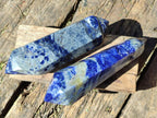 Polished Sodalite Double Terminated Crystals x 6 From Kunene River, Namibia - Toprock Gemstones and Minerals 