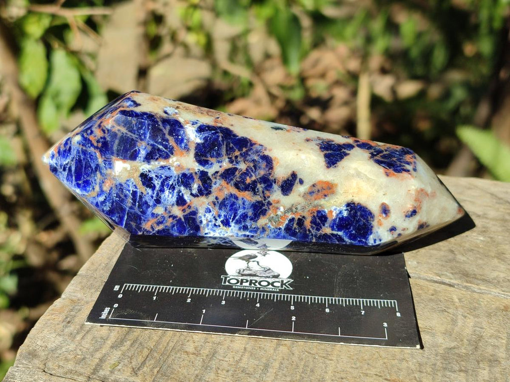 Polished Sodalite Double Terminated Crystals x 6 From Kunene River, Namibia - Toprock Gemstones and Minerals 