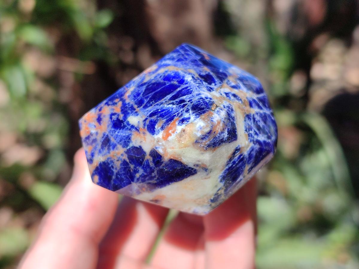 Polished Sodalite Double Terminated Crystals x 6 From Kunene River, Namibia - Toprock Gemstones and Minerals 