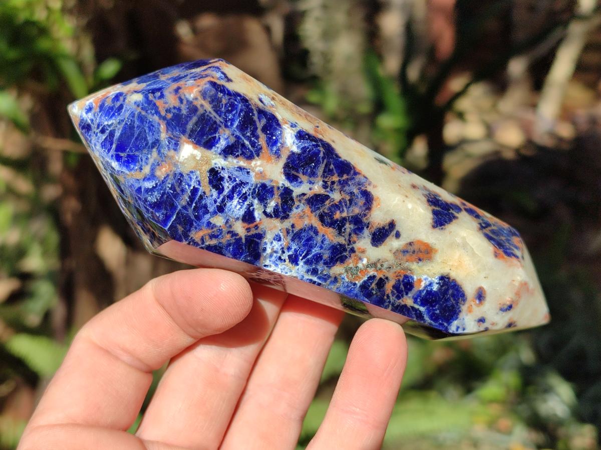 Polished Sodalite Double Terminated Crystals x 6 From Kunene River, Namibia - Toprock Gemstones and Minerals 