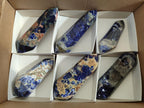 Polished Sodalite Double Terminated Crystals x 6 From Kunene River, Namibia - Toprock Gemstones and Minerals 