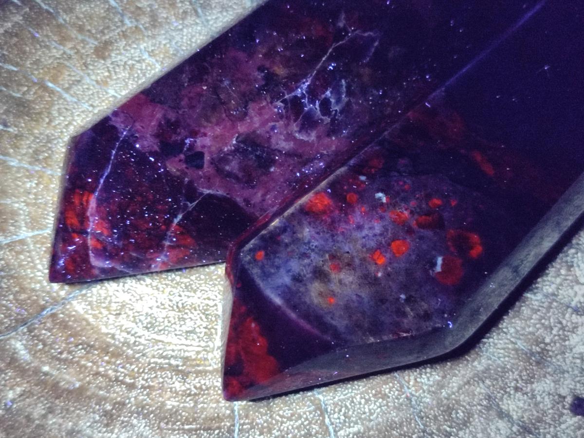 Polished Sodalite Double Terminated Crystals x 6 From Kunene River, Namibia - Toprock Gemstones and Minerals 