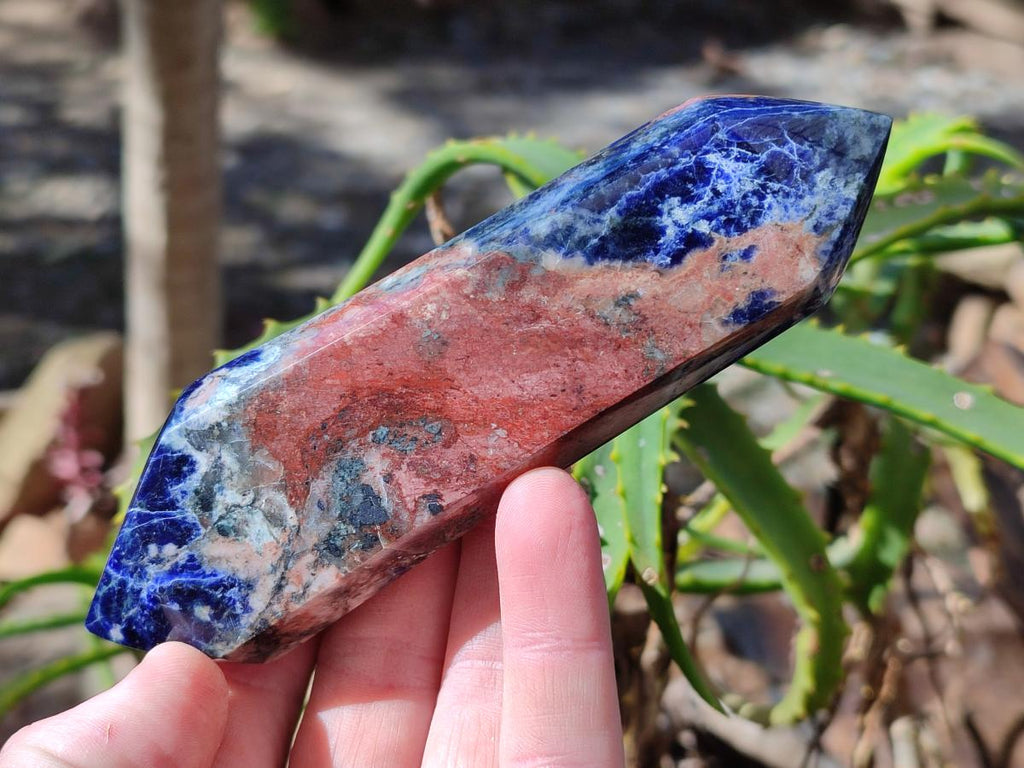 Polished Sodalite Double Terminated Crystals x 6 From Kunene River, Namibia - Toprock Gemstones and Minerals 