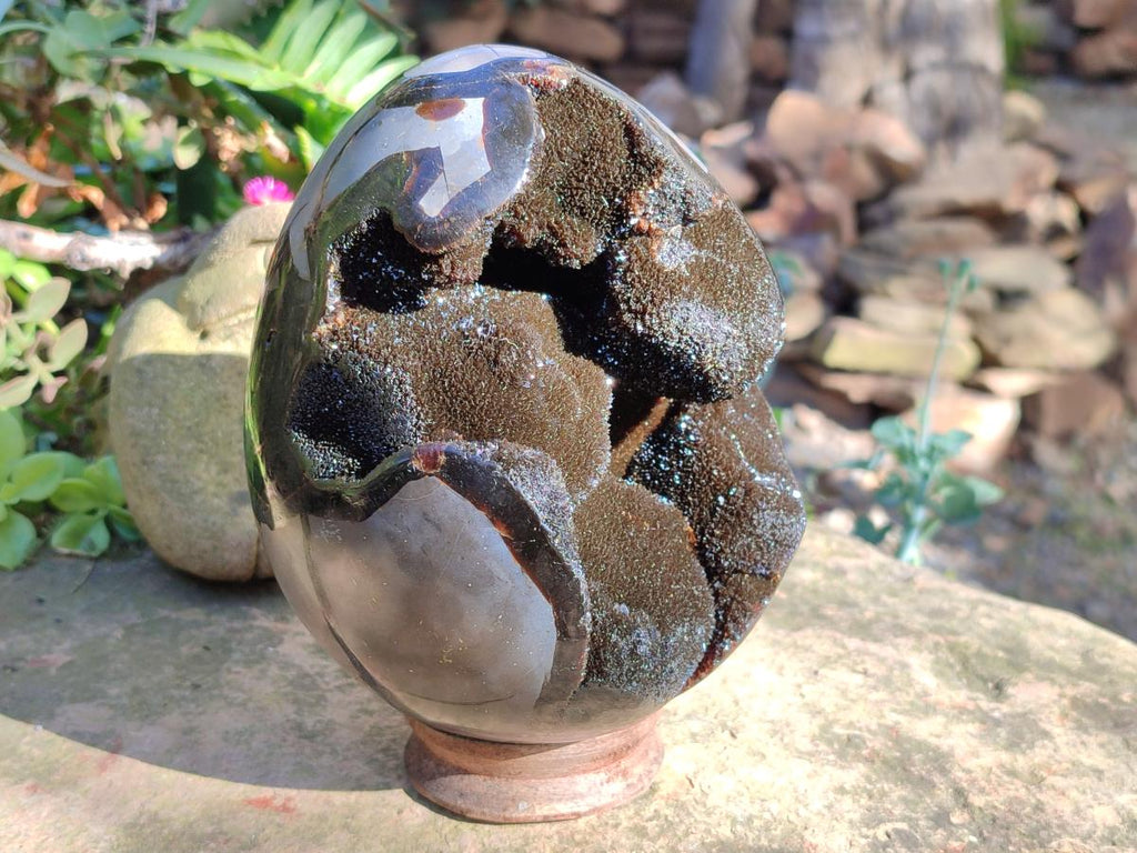Polished Large Septerye Sauvage "Dragons Egg" Geode x 1 From Mahajanga, Madagascar - Toprock Gemstones and Minerals 