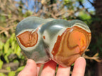 Polished Polychrome Jasper Twin Hearts x 6 From NW Coast, Madagascar - Toprock Gemstones and Minerals 