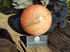 Polished XL Orange Twist Calcite Sphere x 1 From Maevantanana, Madagascar - Toprock Gemstones and Minerals 