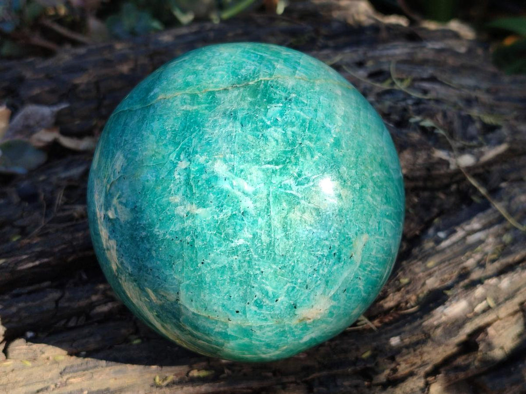 Polished Large Amazonite Sphere x 1 From Madagascar - Toprock Gemstones and Minerals 