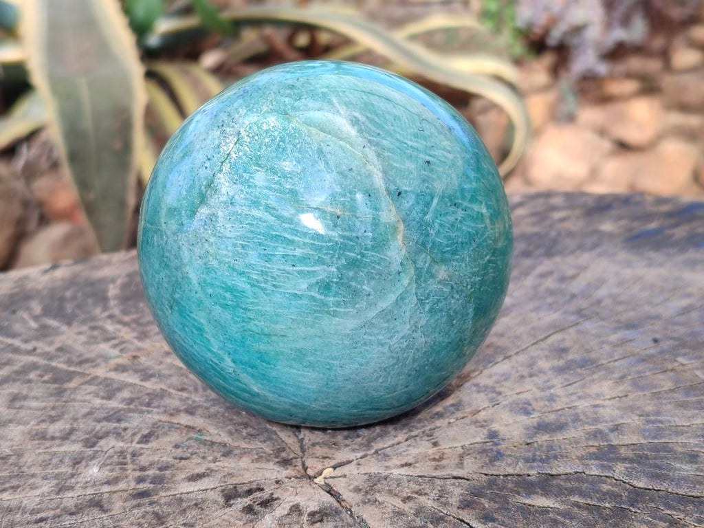 Polished Large Amazonite Sphere x 1 From Madagascar - Toprock Gemstones and Minerals 