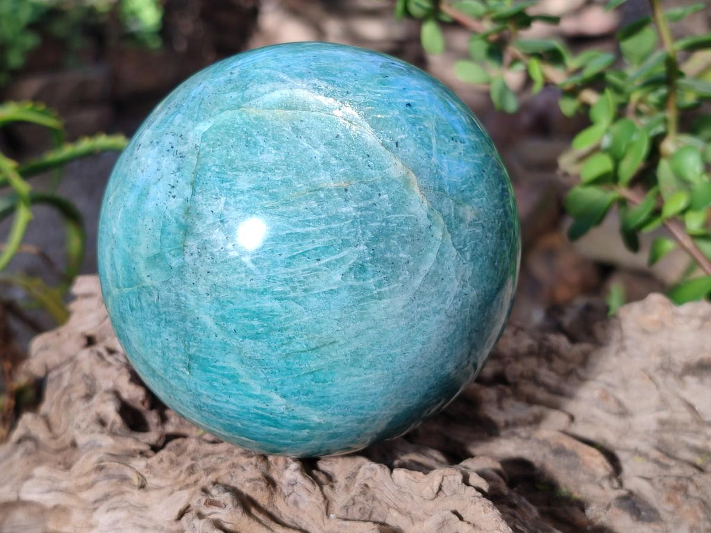 Polished Large Amazonite Sphere x 1 From Madagascar - Toprock Gemstones and Minerals 