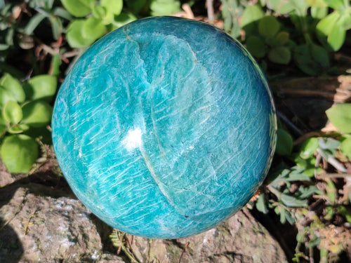 Polished Large Amazonite Sphere x 1 From Madagascar - Toprock Gemstones and Minerals 