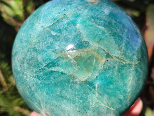Polished Large Amazonite Sphere x 1 From Madagascar - Toprock Gemstones and Minerals 