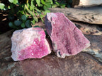 Natural Cabinet Sized Spherocobaltite Specimens x 2 From Musonoi Mine, Congo - Toprock Gemstones and Minerals 