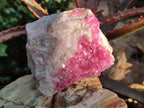Natural Cabinet Sized Spherocobaltite Specimens x 2 From Musonoi Mine, Congo - Toprock Gemstones and Minerals 