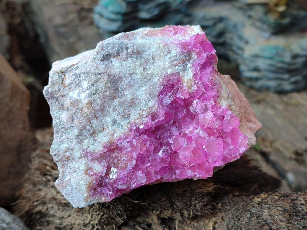Natural Cabinet Sized Spherocobaltite Specimens x 2 From Musonoi Mine, Congo - Toprock Gemstones and Minerals 