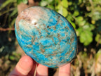 Polished Blue Apatite Standing Display Pieces x 4 From Betroka, Madagascar - Toprock Gemstones and Minerals 