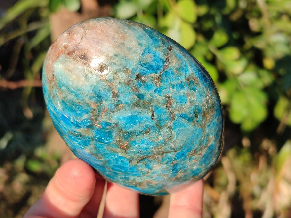 Polished Blue Apatite Standing Display Pieces x 4 From Betroka, Madagascar - Toprock Gemstones and Minerals 
