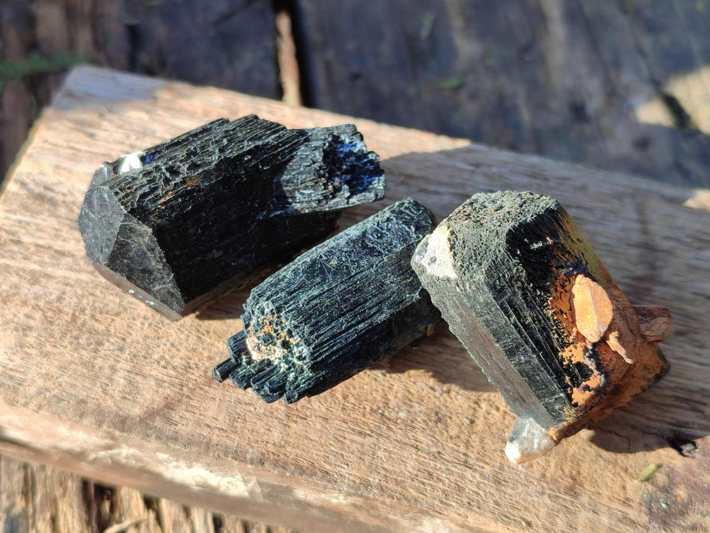 Natural Schorl Black Tourmaline with Orthoclase x 27 From Erongo, Namibia - Toprock Gemstones and Minerals 