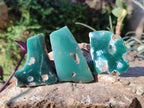 Polished On One Side Mtorolite Chrysoprase Slices x 35 From Mutorashanga, Zimbabwe - Toprock Gemstones and Minerals 